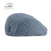 Autumn and Winter New Knitted Wool Hat Women's British Retro Beret Men's Simple Light Board Casual Duck Tongue Forward Hat Tide