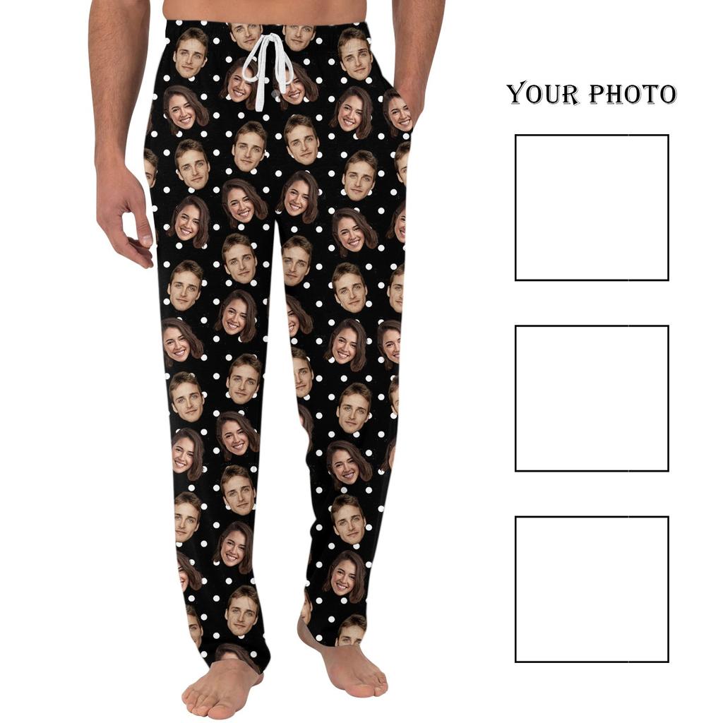 Men's Casual Pants with Pockets for Home Sleeping and Lounging