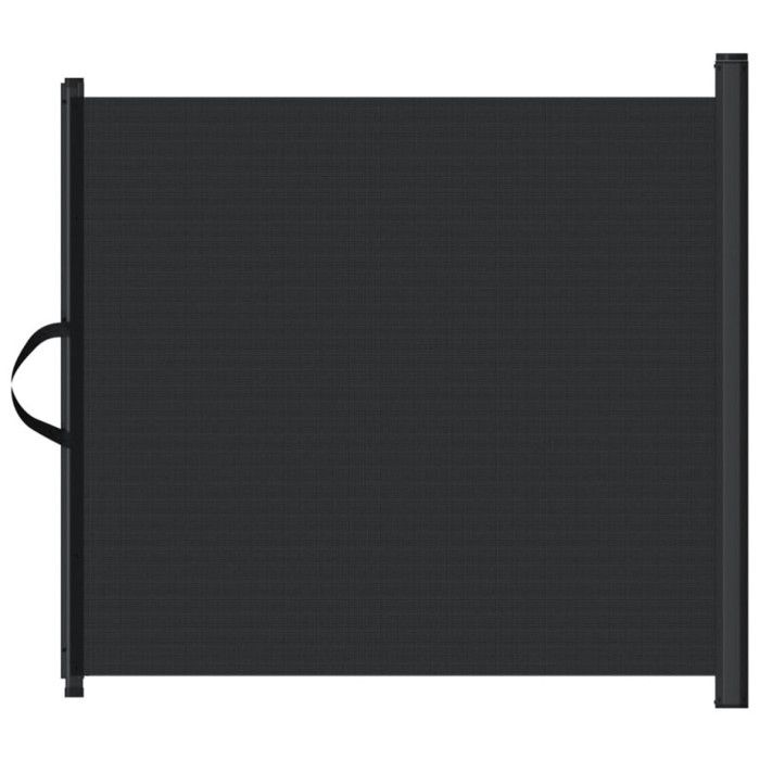 Porte rétractable pour animaux de compagnie noir 82,5x125 cm