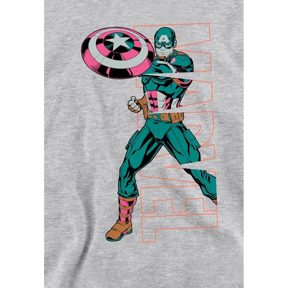 Captain America Childrens/Kids Emerge Heather Pull Over Hoodie