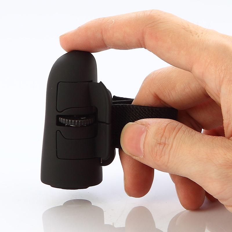 Mouse Wireless 2.4G ad Anello per Dita per Computer, Telefoni e Tablet