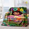 Dora Explorer Customize Text Blanket Throw Customizable Blanket Soft Warm Cozy for Picnics Sofa Bed Home Decor Ideal for All Seasons