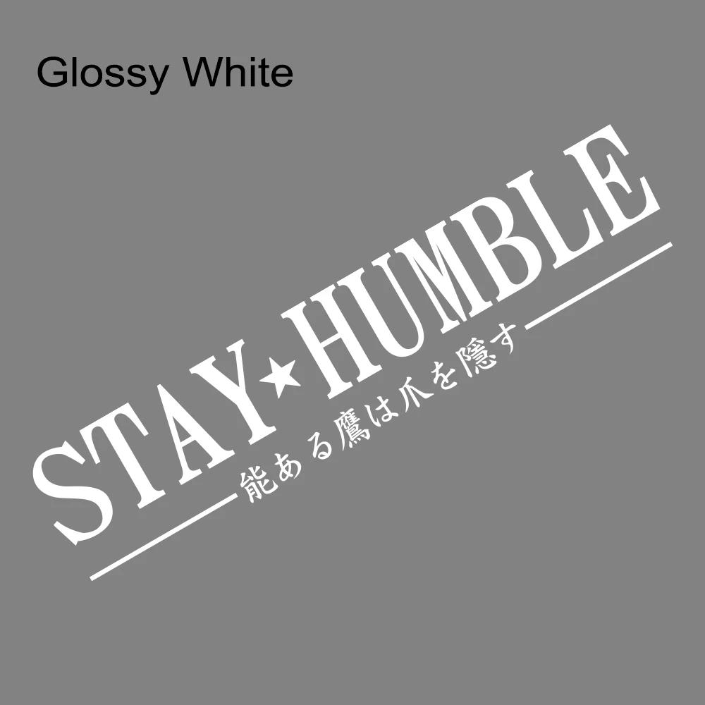 Stay Humble JDM Slogan Car Windshield Banner Stickers Waterproof Vinyl Decal Automobile Windscreen Window Decoration Accessories