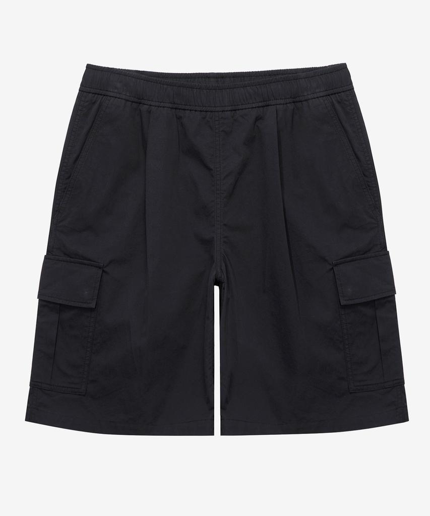 MINDBRIDGE Wide One-Pleat Cargo Half Pants - 2 Colors