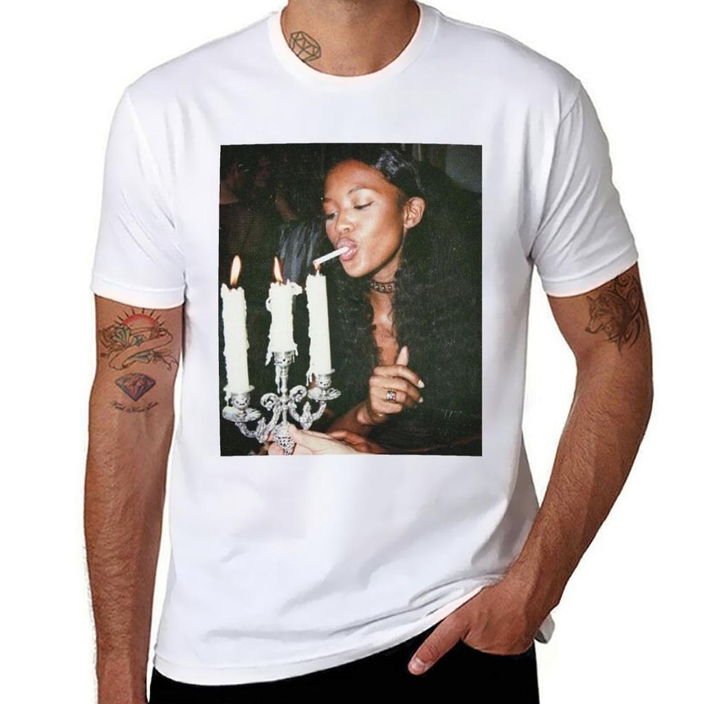 Naomi Campbell Light Tshirt Basic Short Sleeve Tshirt For Unisex
