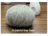 Medium-Thick Sparkly Mohair & Wool Soft Hand-Knitting Yarn Skein