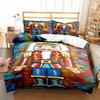 Nutcracker Duvet Set Three-Piece Cartoon Royal Guard Bedding Set Quilt Cover