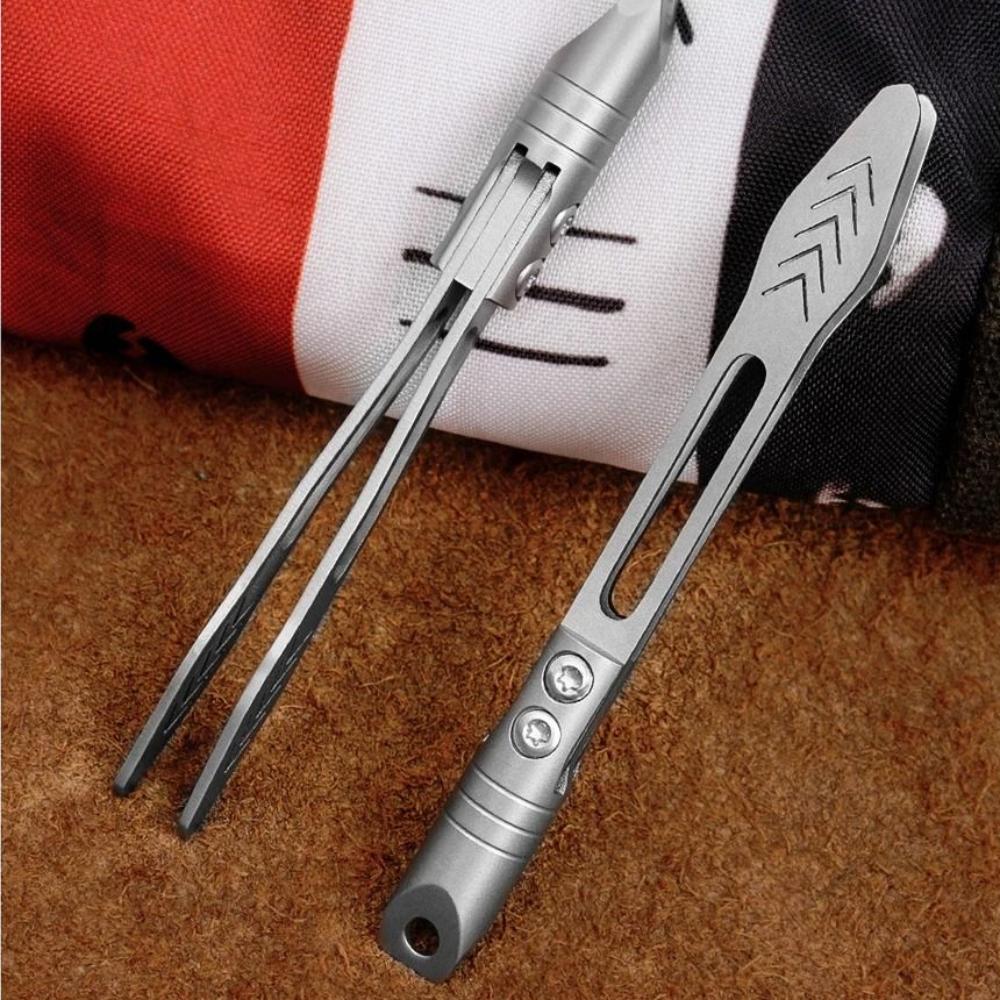 Precision Tool Anti-Slip Tweezers Waterproof CNC Clip Portable Keychain Pendant  Splinter Removal