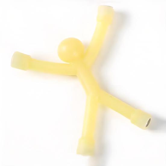 10 Stück Stressabbau Magnet Männer Spielzeug Bunt 3D Männer Kühlschrankmagnet Kinder Erwachsene Tragbares Reise Sinnesspielzeug