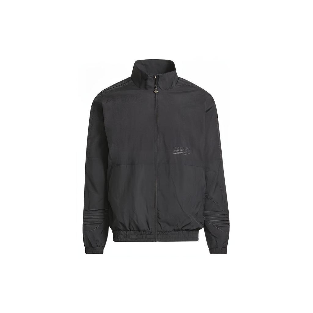 Adidas Originals Zip-Up Jacket With Logo Print Men Tops Black H13454