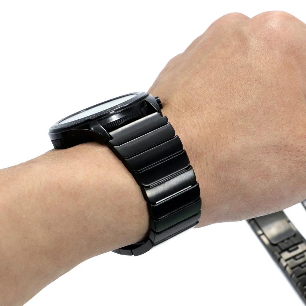 22mm WatchBand For Huawei Watch GT5 5Pro 46mm Strap Metal Stainless Steel Bracelet For Huawei Watch 3 4 4Pro GT 5 4 3 2 2e Band