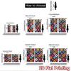 2D Flat Photography Backdrop Popular Tapestry Colorful Geometric Shapes 100% Polyester Festive Wall Decor for Photo Booths