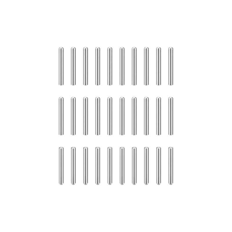 Uxcell 30pcs Dowel Pins for Shelf Brackets, 3.5mm Diameter, 30mm Length, 304 Stainless Steel, Cylindrical Dowel Pins, Shelf Support Pins, Furniture