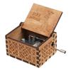 Handgefertigte Retro-Spieluhr Geschnitzte Holz-Musikbox Perfekt für Weihnachten und Geburtstage