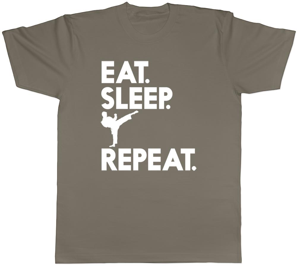 Eat Sleep Karate Repeat Unisexs Unisexs Ladies Unisex TShirt