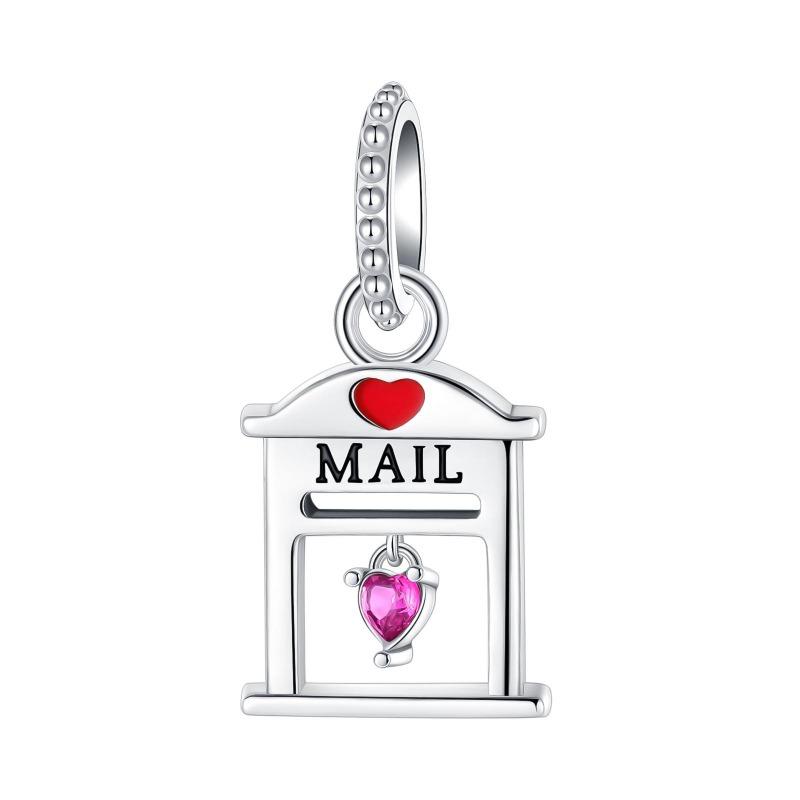 Original Copper Red Charms Heart Cherry Strawberry Flower Fish Beads For Necklace Diy Bracelet Present Jewellery