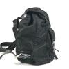 Prada Tasche mit dreieckiger Logo-Platte Rucksack Leder / Nylon Schwarz