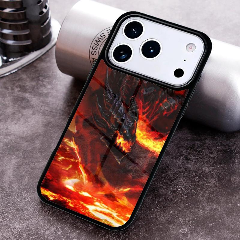 Red Dragon Cool Phone Case for iPhone 17 16 15 Pro Max Air 14 13 12 11 Plus Shockproof Capa Cover