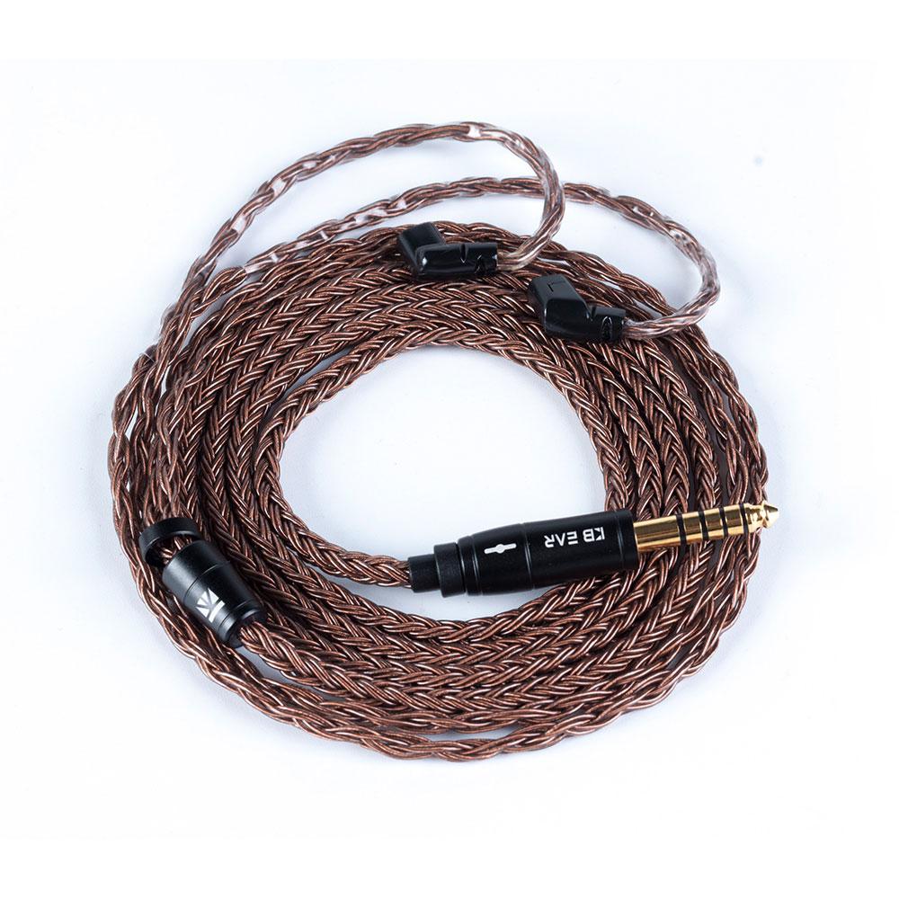KBEAR 16 Core Upgraded Pure Copper Balanced Cable 2.5/3.5/4.4MM with MMCX/2PIN/QDC for BLON BL-01 BL-03 KBEAR KS2 KZ ZSX ASX EDX