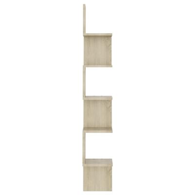 Wandgemonteerde Hoekplank Sonoma Eiken Afwerking 20 x 20 x 127,5 cm Spaanplaat