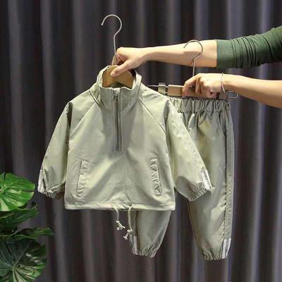 Boys' Fashionable Korean Style Two-Piece Sports Set - Spring/Autumn 2024 Trendy Casual Suit