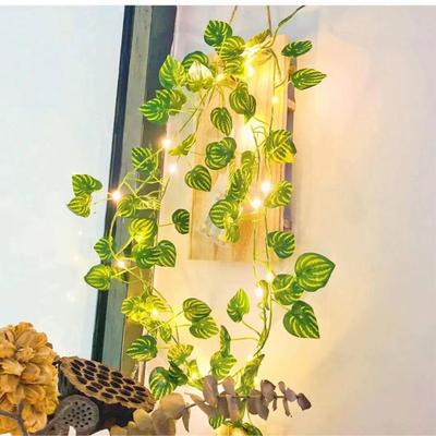 LED Green Plant String Lights - Creeping Fig Pothos for Desktop & Bedroom Décor