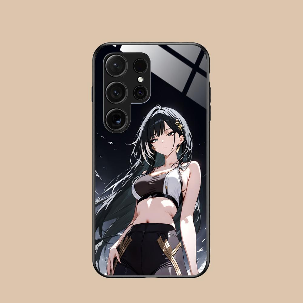 Wuthering Waves Baizhi Phone Case for Samsung Galaxy S26 S25 S24 S23 S22 S21 S20 Note20 Plus FE Ultra Glass Protective Cover