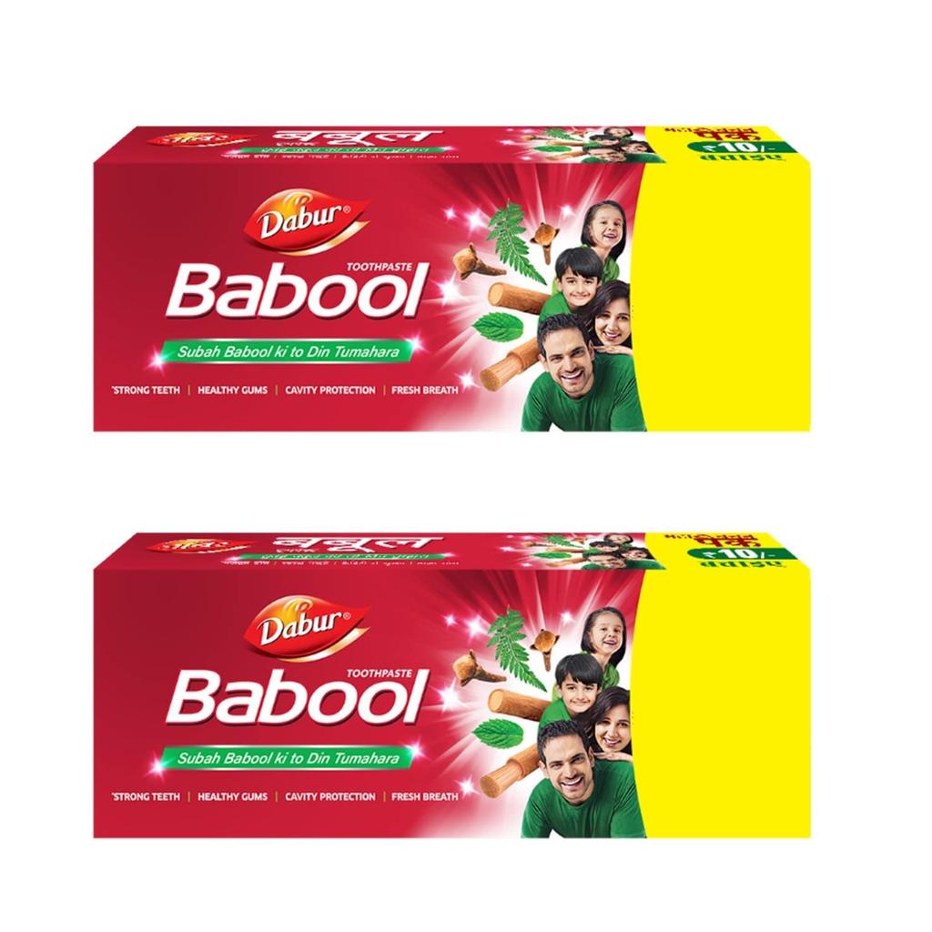 Dabur Babool Ayurvedic Toothpaste 700g Pack of 2 | Herbal Oral Care for Strong Teeth, Healthy Gums, Fresh Breath and Cavity Protection