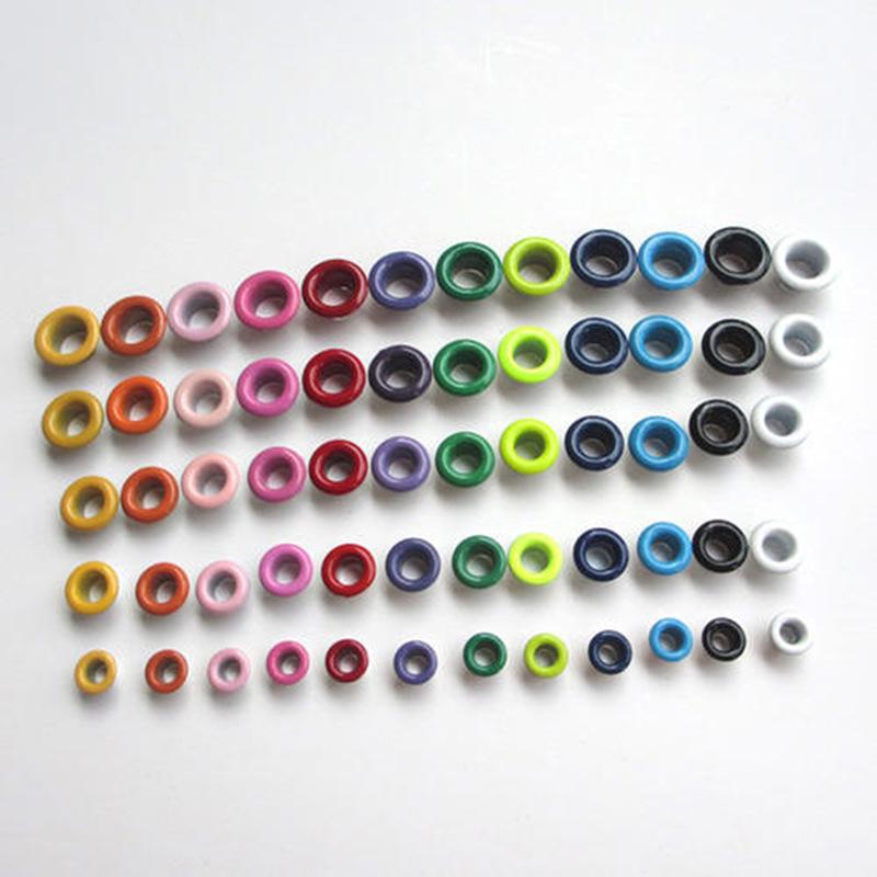 Round Copper Metal Eyelets for Shoes and Tarpaulin Perforation.