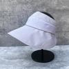 Cold Silk Cool Semi-Empty Top Hat Women'S Simple And Versatile Daily Ponytail Hat Summer Big Eaves Sun Hat