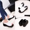 Women Fashion Leisure Fish Mouth Sandals Thick Bottom Slippers Summer 35-41 PSH