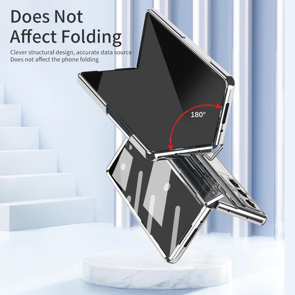 with Screen Protector Phone Case for Samsung Galaxy Z Fold 7 6 5 4 3 Fold6 Fold5 Hinge Protection Cover