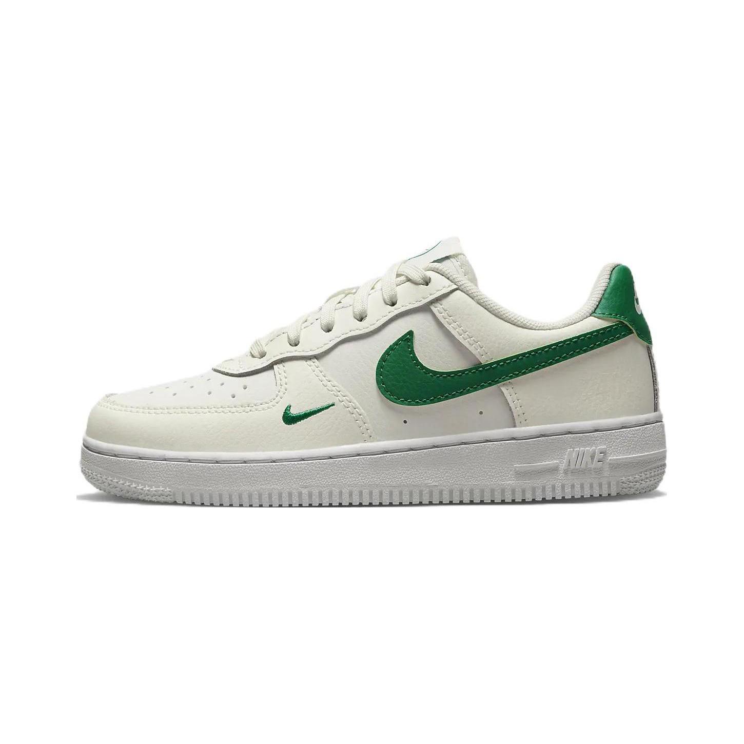 

новые низкие кроссовки Nike Air Force 1 Se 40th для скейтборда, бело-зеленые, для детей 3-7 лет 28