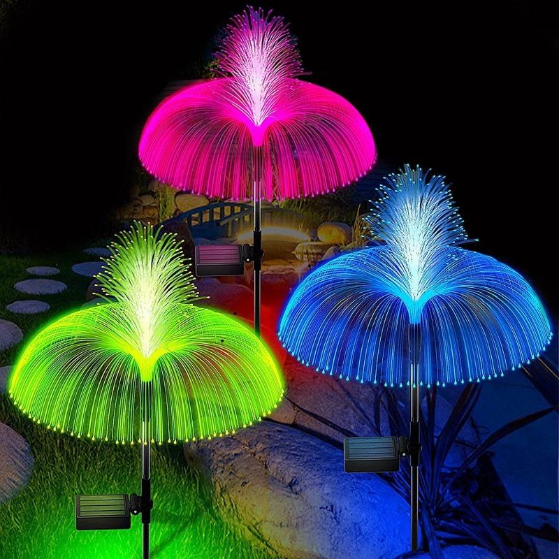 LED Garden Lights Jellyfish Decoration Solar Power Lights Waterproof Outdoor Pathway Solar Lamp Fairy Patio Villa Yard Decor