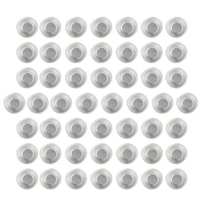 50 Stück Praktische Aluminium-Tartelette-Formen Aluminium-Eierkuchen-Formen Runde Antihaft-Backformen für Kuchen und Desserts