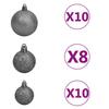 Artificial Christmas Tree with 300 LEDs and Stand Green 180 Cm