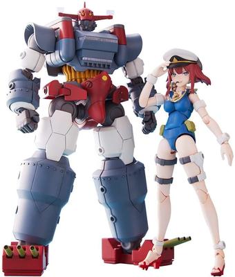 Aoshima Bunka Kyozaisha New Combined Series Combined Musashi Height 175mm Jinguji Nagisa Bundled Set Plastic Model Approx. Color-coded GR-03