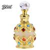 Flacone Profumo Ricaricabile 15ML Flacone Lusso Vintage Olio Essenziale & Fragranza Contenitore Profumo Vuoto in Vetro Stile Arabo di Dubai per Viaggio Compatto