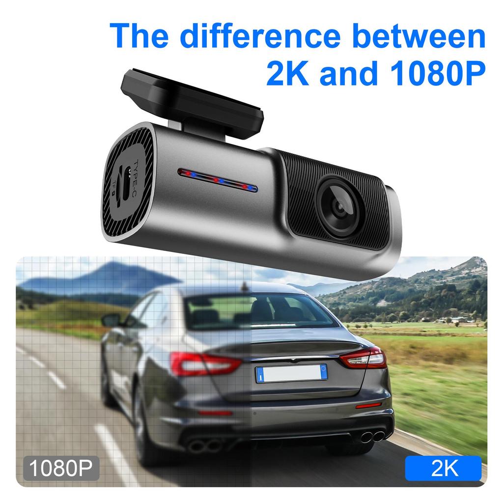2K High-Definition Lipstick-Style Dash Cam with WiFi Connectivity