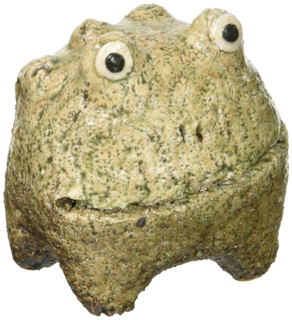 Shigaraki Ware Hechimon Rough Clay Ornament Large Frog