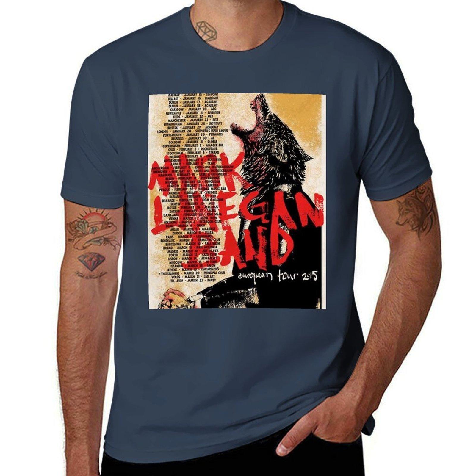 Mark Lanegan TShirt Work Utility Short Sleeve Shirt S