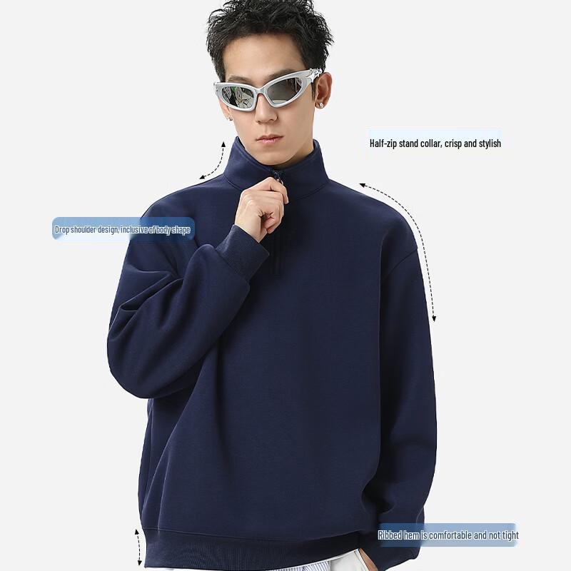 Warrior Men's Half-Zip Casual Sweatshirt