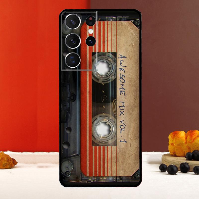 Cassette Tape Case For Samsung Galaxy S23 S22 Ultra S21 S10 S9 S20 Plus Note 10 20 S20 FE S21 FE Back Cover
