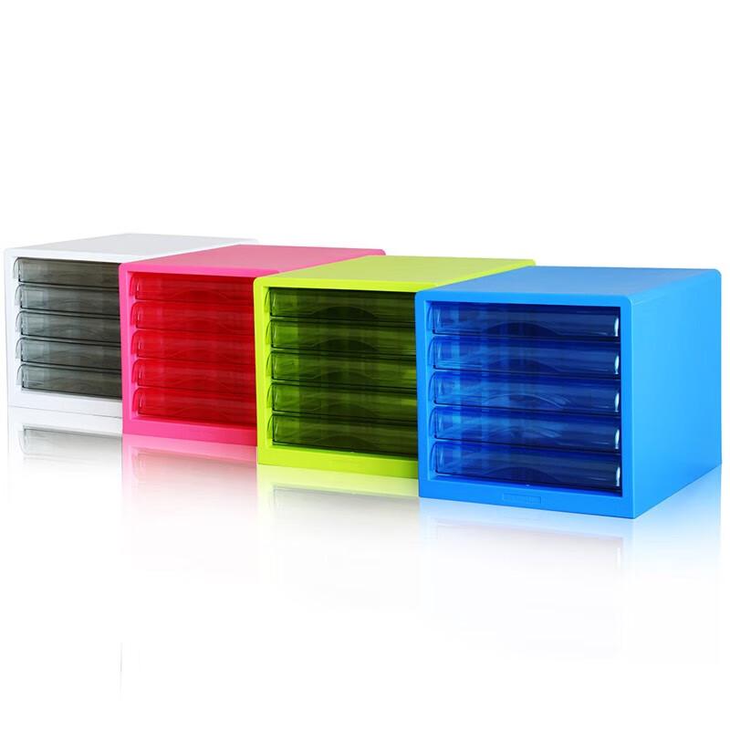 Deli 9777 Colorful 5-Layer Desktop Storage Drawer Cabinet