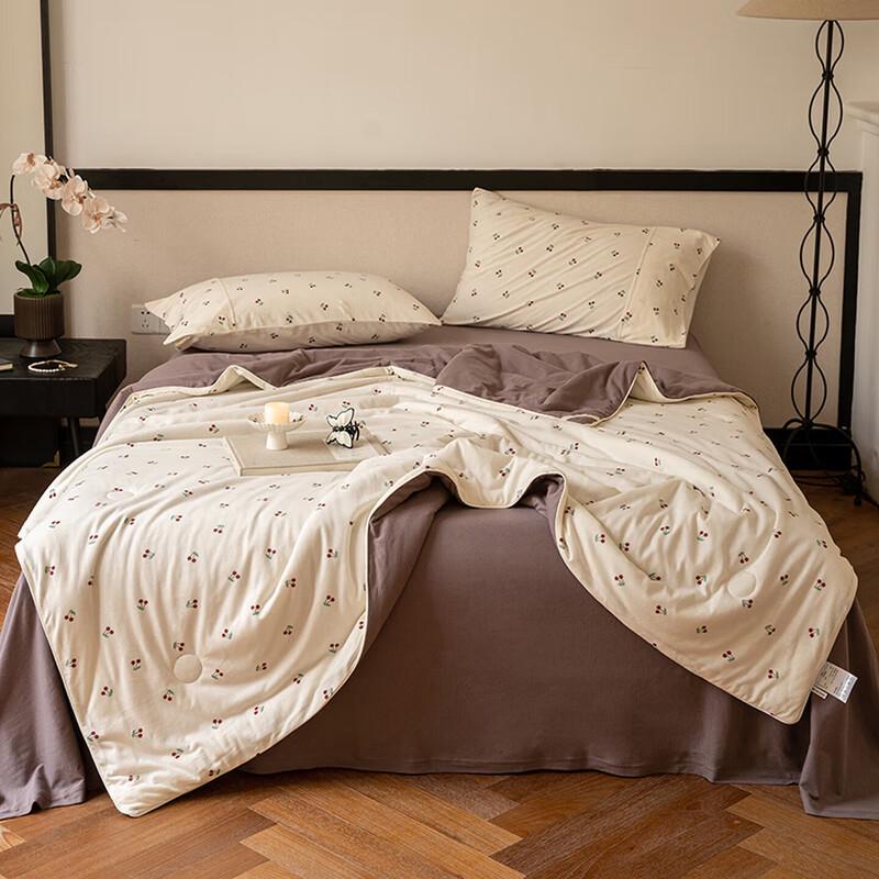 Tri-polar Knitted Cotton Summer Quilt