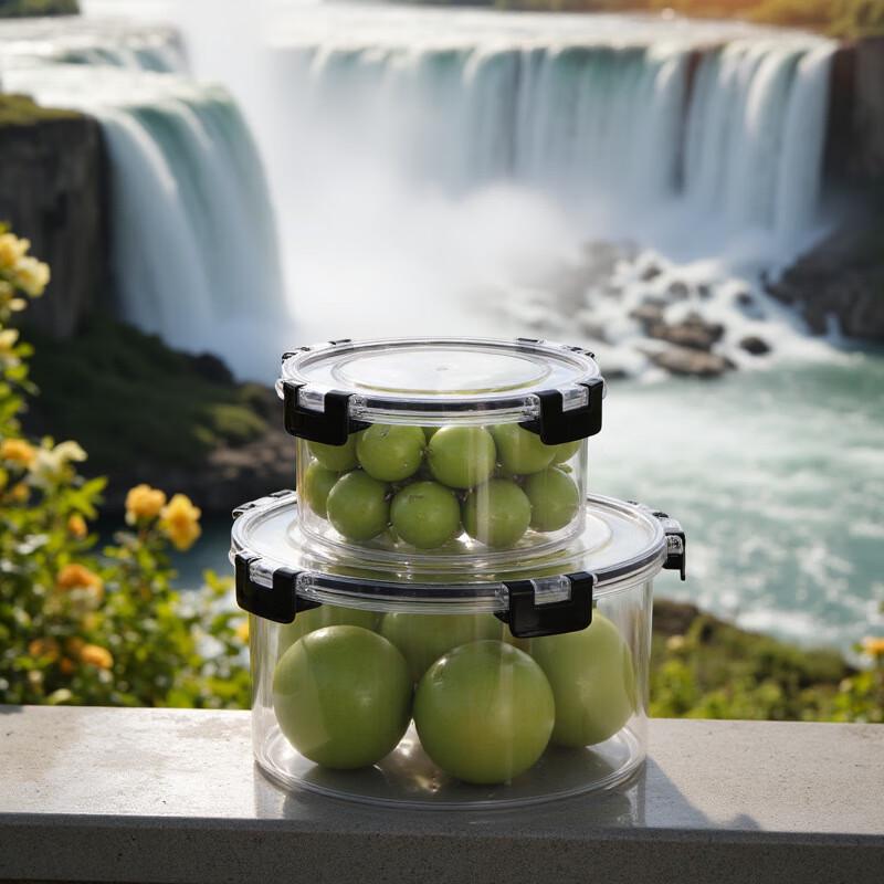 Shankey Runde durchsichtige Lebensmittelaufbewahrungsbehälter