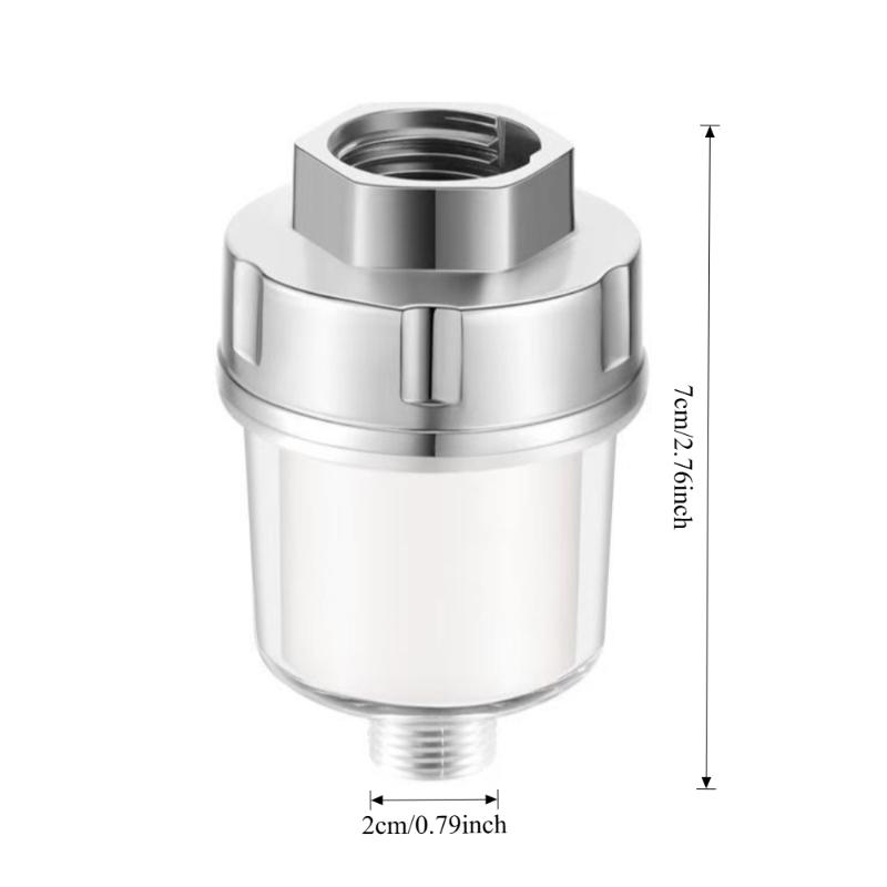 Showerhead Hard Water Softener Filter Portable Easy Install Showerhead Filter Bathroom Replaceable Filter Bathroom Accessories