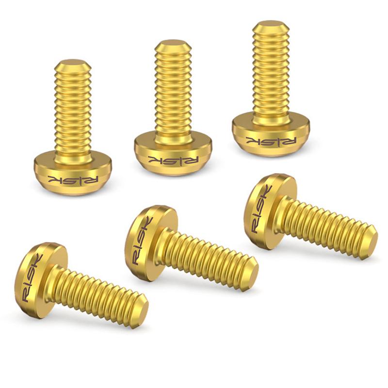 2 buc M5X12 Titan biciclete sticla de apă tijă capac colivie șuruburi drum Mountain Bike apă suport șuruburi pompă de aer suport șuruburi fixe