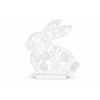 Easter Decoration, White Openwork Bunny, Standing Table Decoration