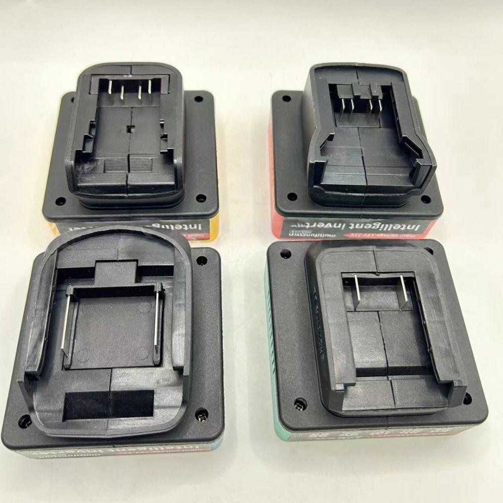 1Pcs 18V 20V To 220V Battery Inverter Multifunctional 120W Smart Transformer Household Dual Plug Outdoor Work Inverter